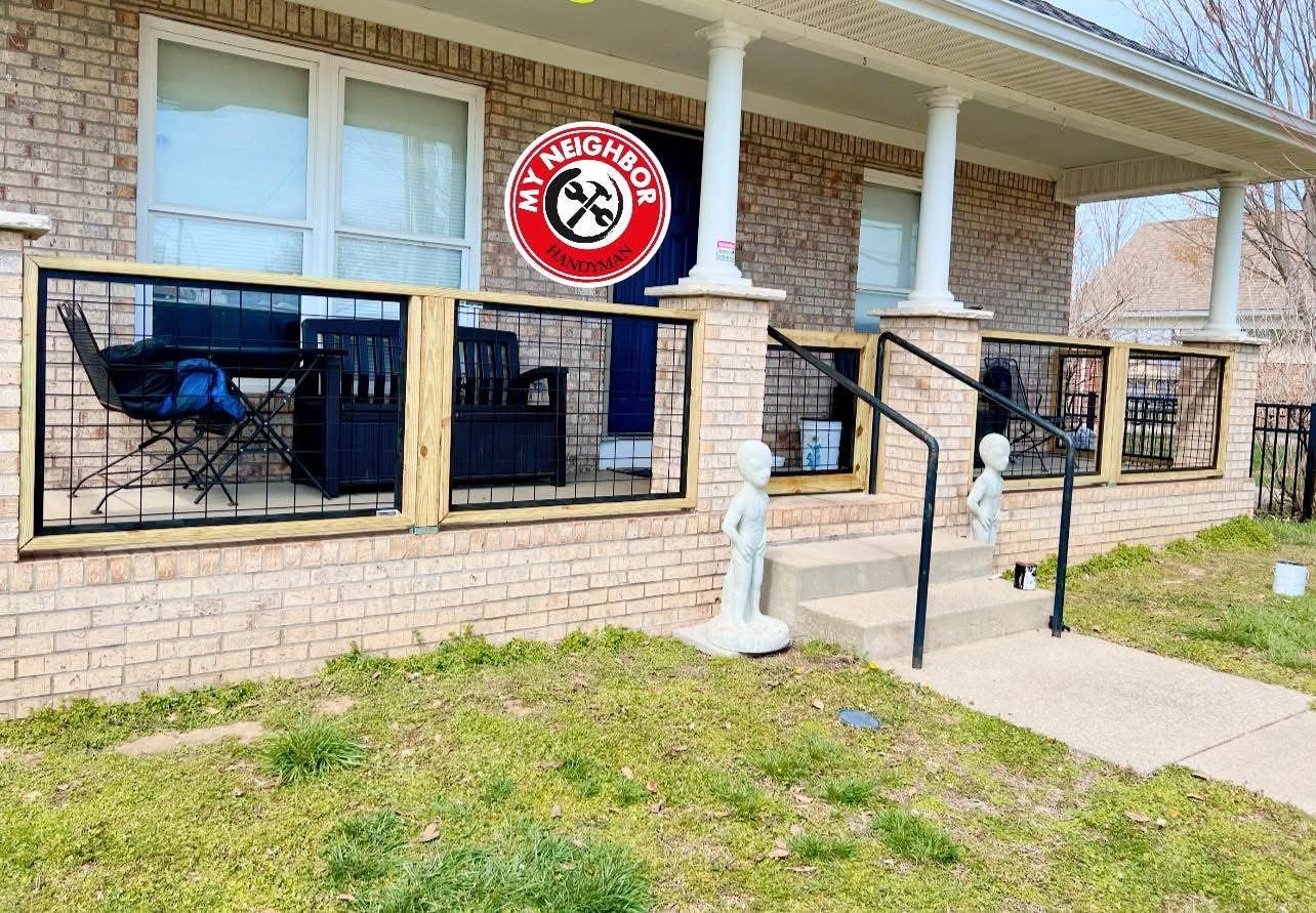 Recent porch and exterior work